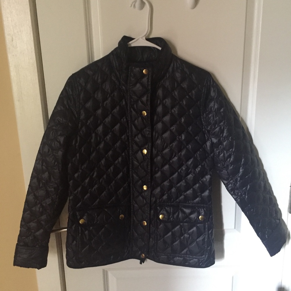 Jcrew Tall Shiny Downtown Field Puffer Jacket